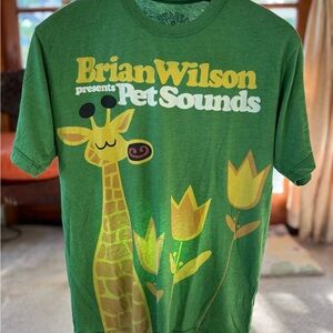 Vintage Brian Wilson Pet Sounds Green Men’s Ultra Soft T-Shirt Size Large
